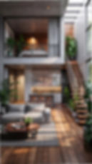 Warm cozy living room interior design concept by Viora Nest