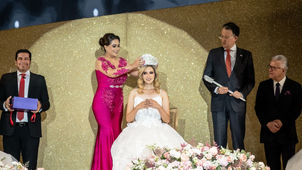 ENCABEZA TERE JIMÉNEZ LA CORONACIÓN DE DANIELA I, REINA DE LA FERIA NACIONAL DE SAN MARCOS 2025 