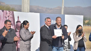 ENTREGA MUNICIPIO DE JESÚS MARÍA TERRENO PARA UN TEMPLO EN CHICHIMECO
