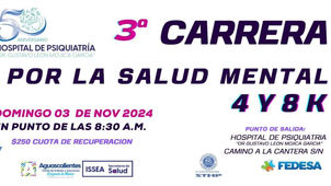 ESTE DOMINGO LA TERCERA CARRERA ATLÉTICA POR LA SALUD MENTAL