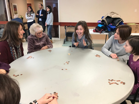 Family Connections Sholom Home Hanukkah Party