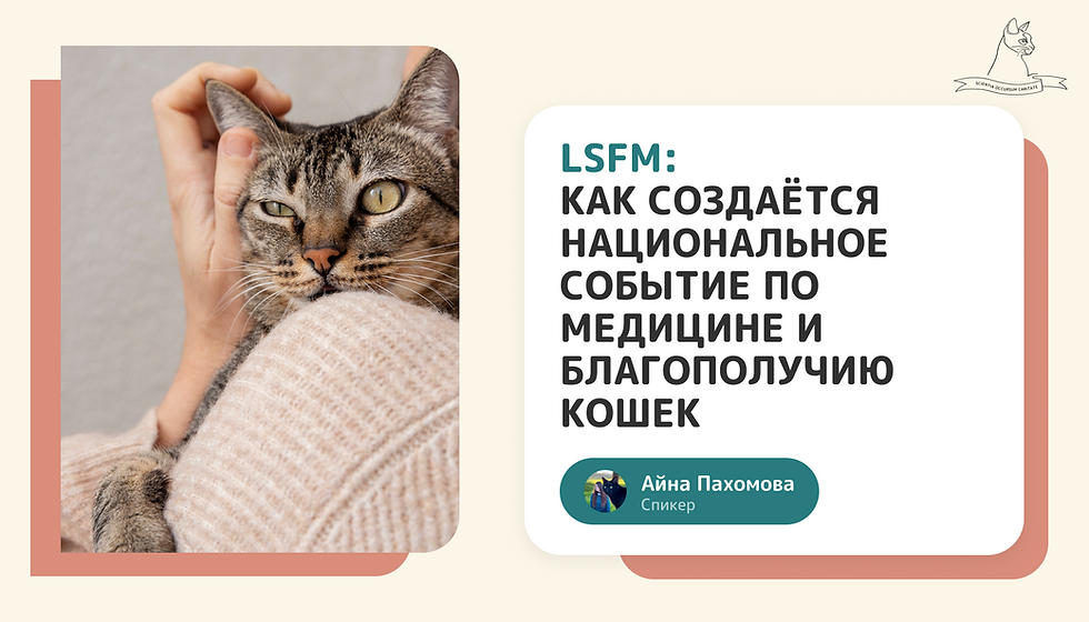 LSFM: как создаётся национальное событие по медицине и благополучию кошек