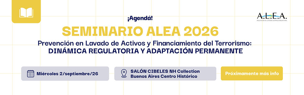 Seminario ALEA 2026 | Prevención de LA/FT: dinámica regulatoria y adaptación permanente