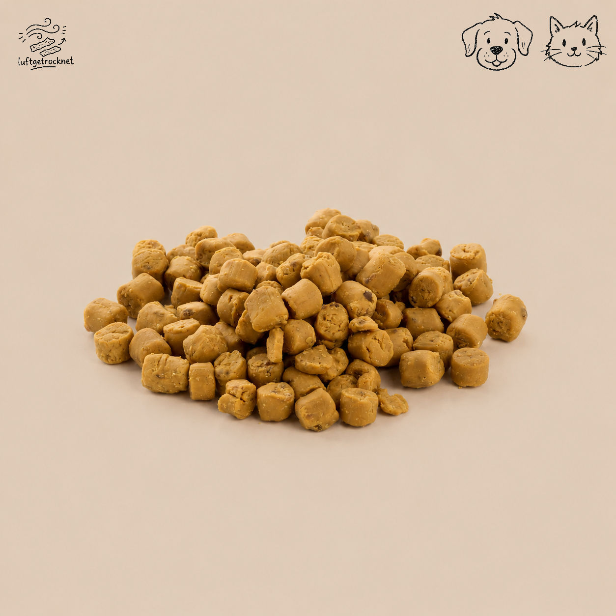 Weiche Happen Käse für Hunde und Katzen