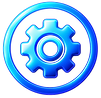 Glossy Blue Gear Ring Icon.png