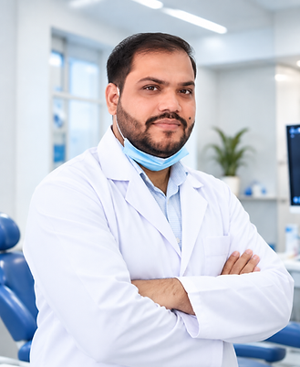 Confident Dentist in Modern Clinic.png