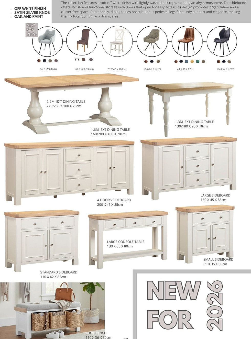 high class white dining furniture