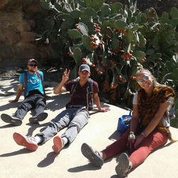 Enjoying the mountain sun