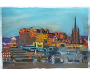 "One Fine Day in Scotland" | Scotland | Pastel on Paper | By Susan Cua | International Impressionist Artist