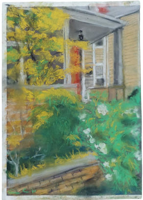 "Springtime" | Evanston, Illinois | Pastel on Paper | By Susan Cua