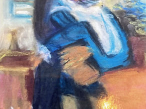 "The First Grandson" | Los Angeles, California | Cua Family Collection | Pastel on Paper | By Susan Cua | Impressionist Artist