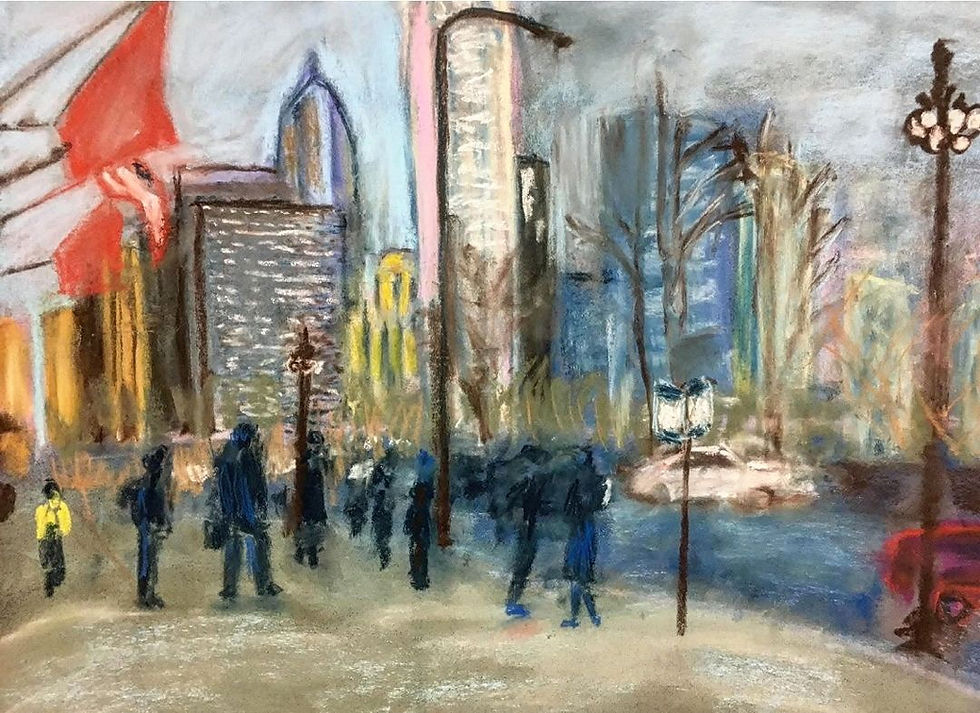 "Chicago, My Kind of  Town!" | Pastel on Paper | By Susan Cua