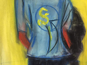 Shayna in Blue | Cua Family Series | Pastel on Paper | By Susan Cua