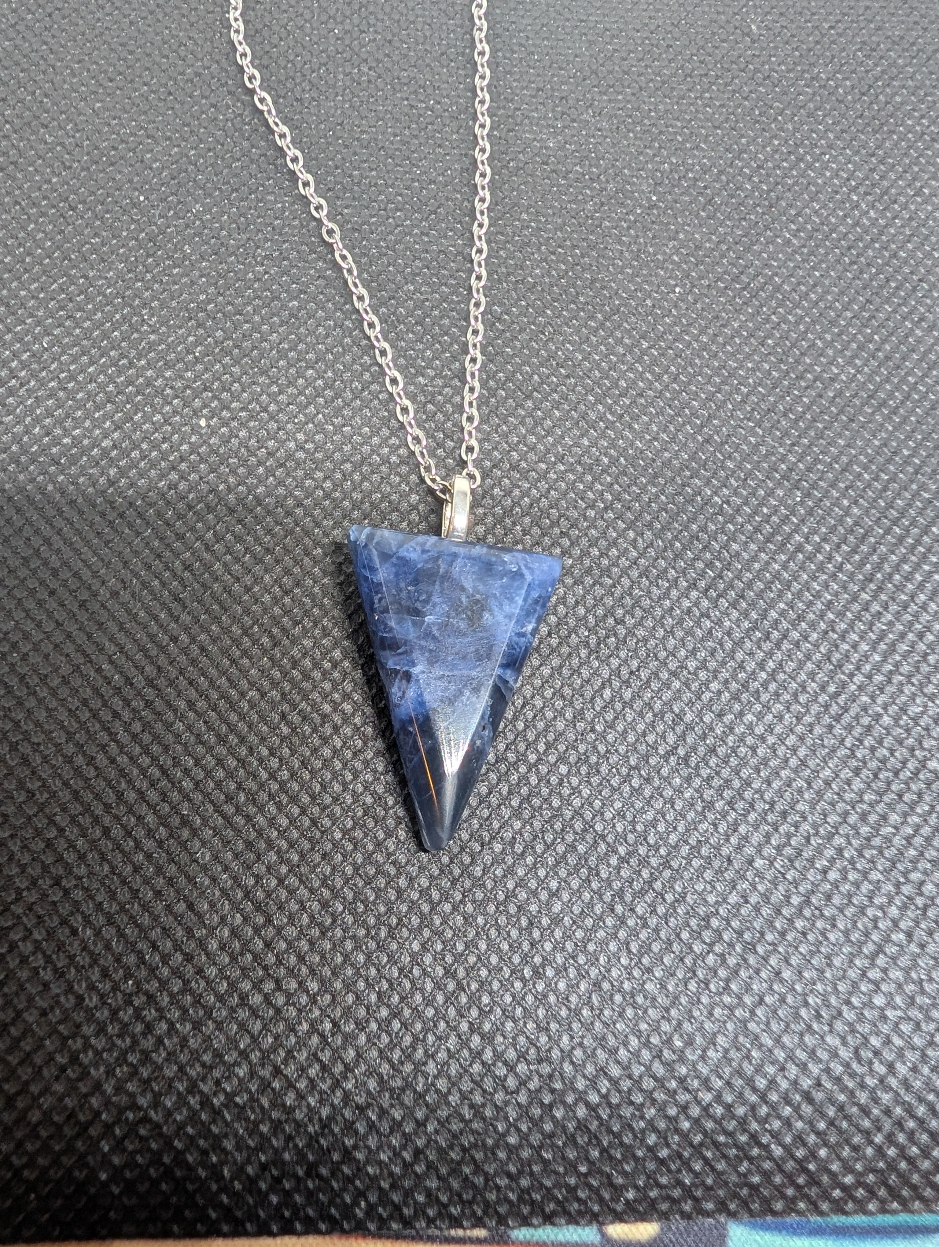Freeform necklace, Blue Sodalite