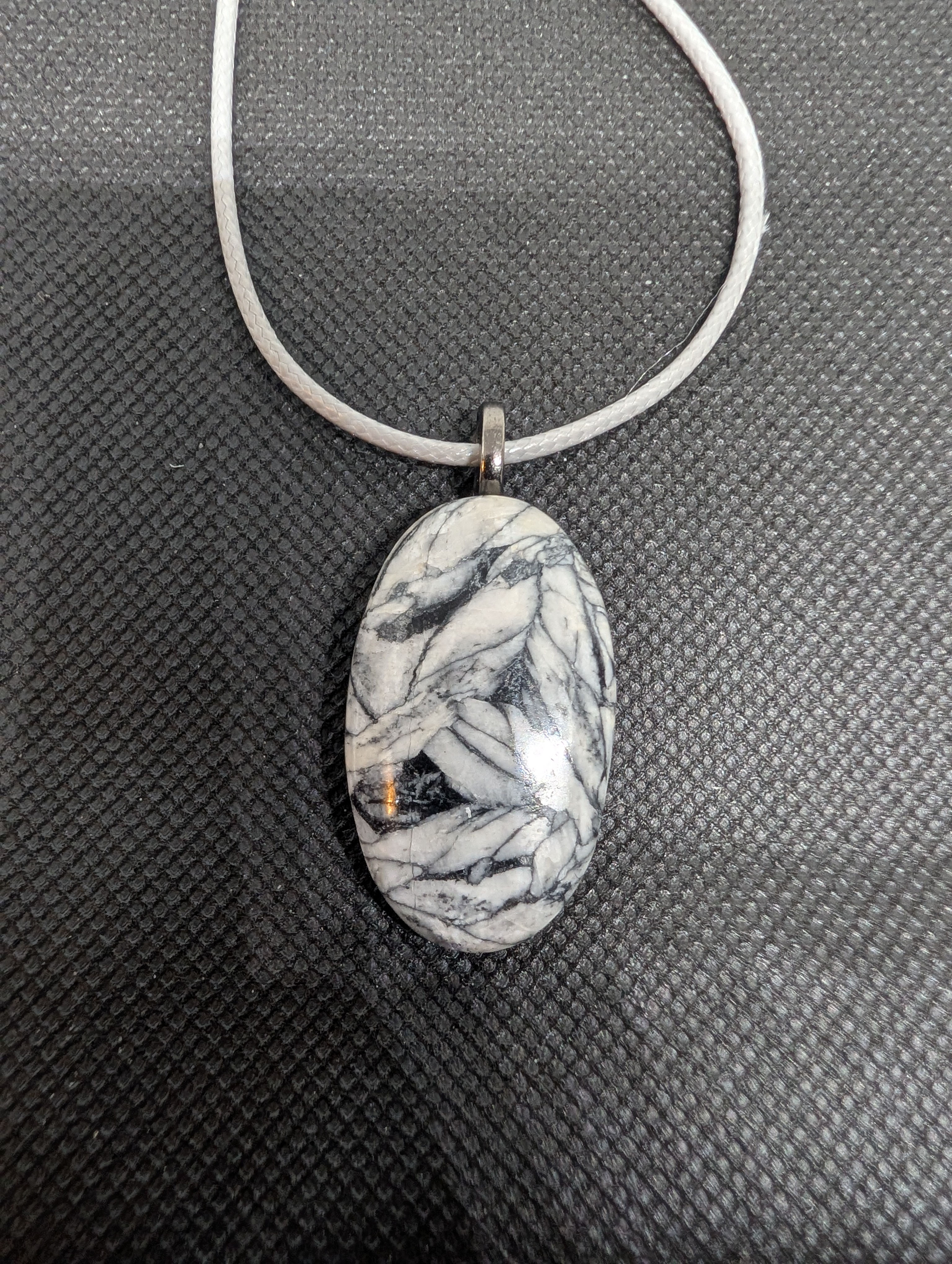 Freeform necklace, Pinolith Jasper