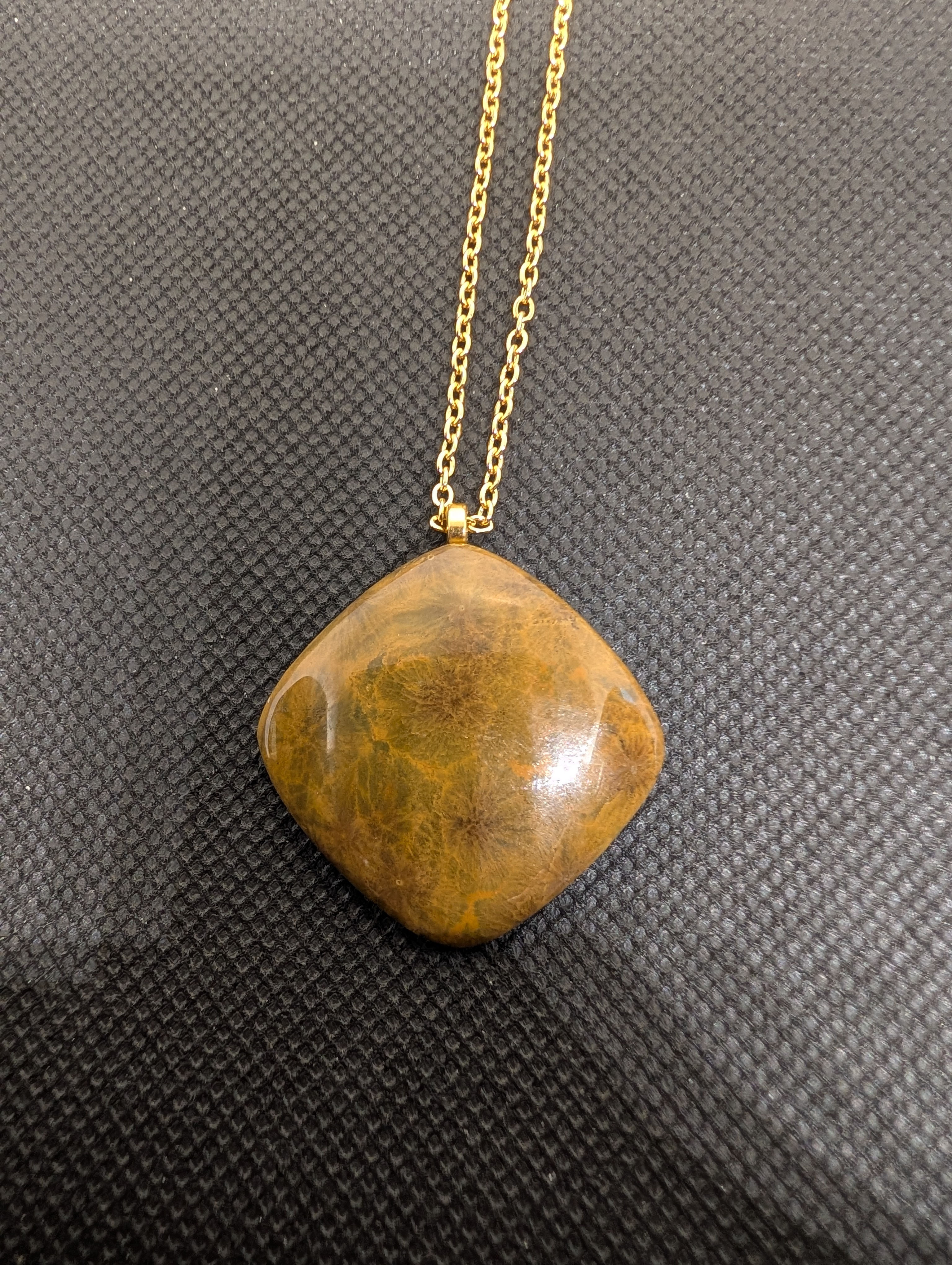Freeform necklace, Ocean Jasper