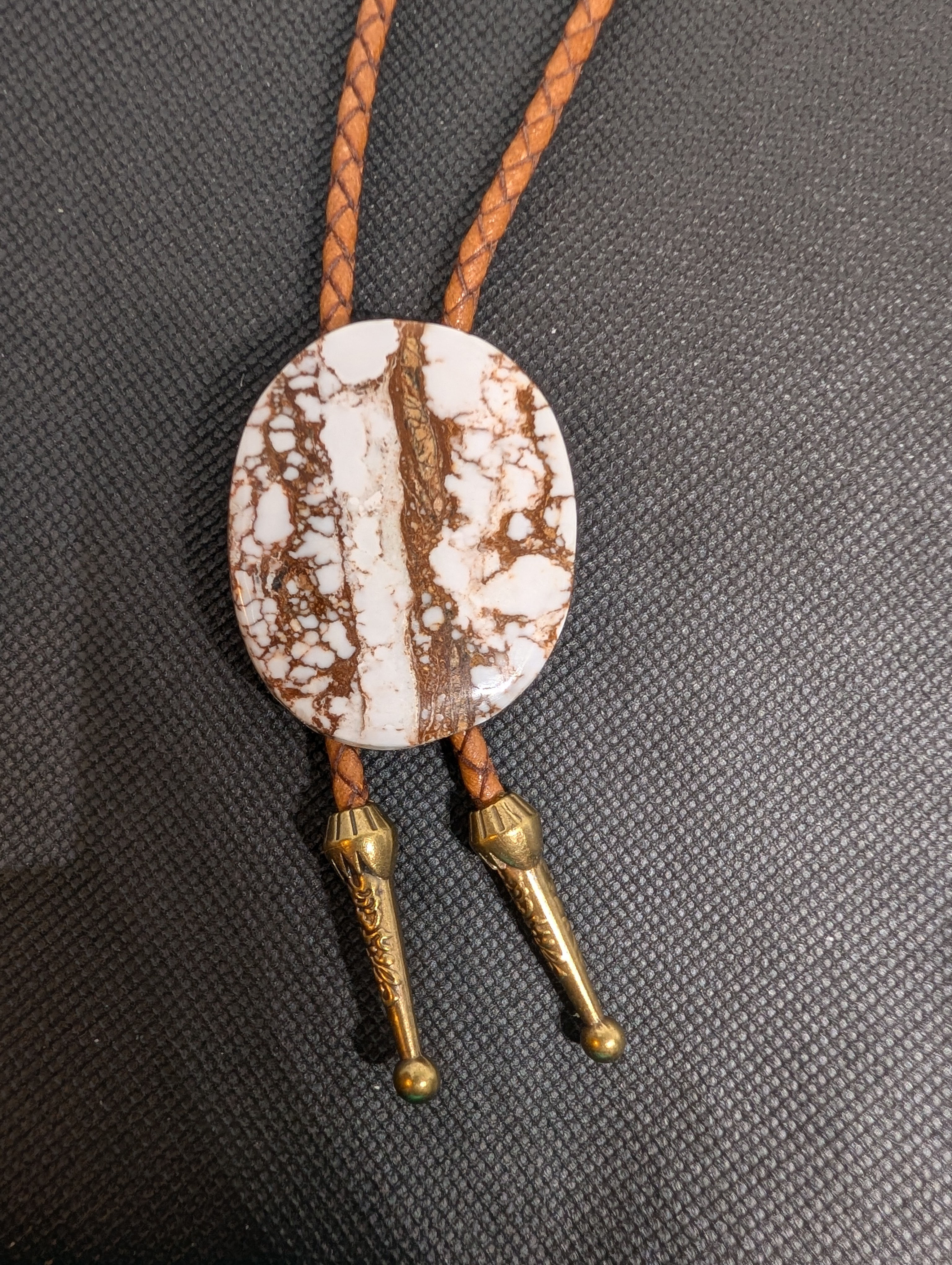 Freeform Premium Bolo necklace, Wild Horse Magnesite