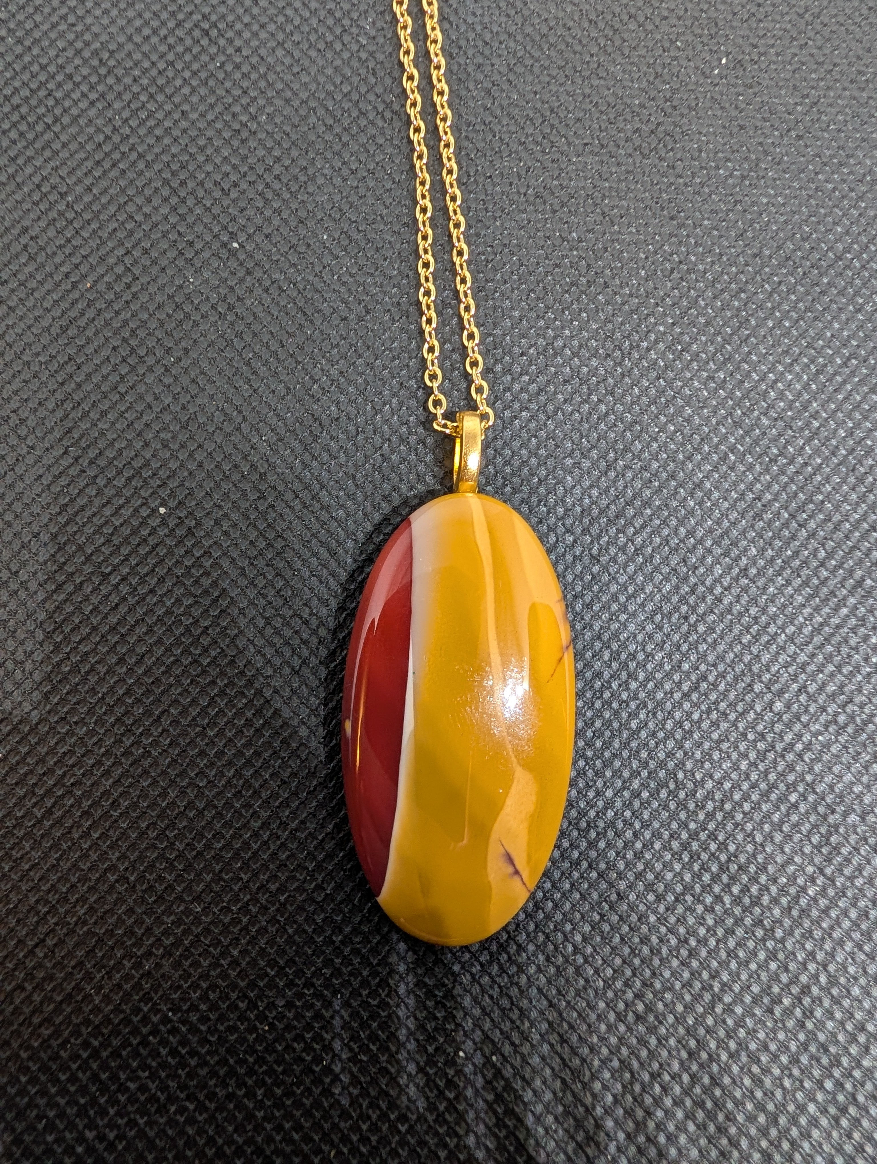 Freeform necklace, Polychrome Jasper
