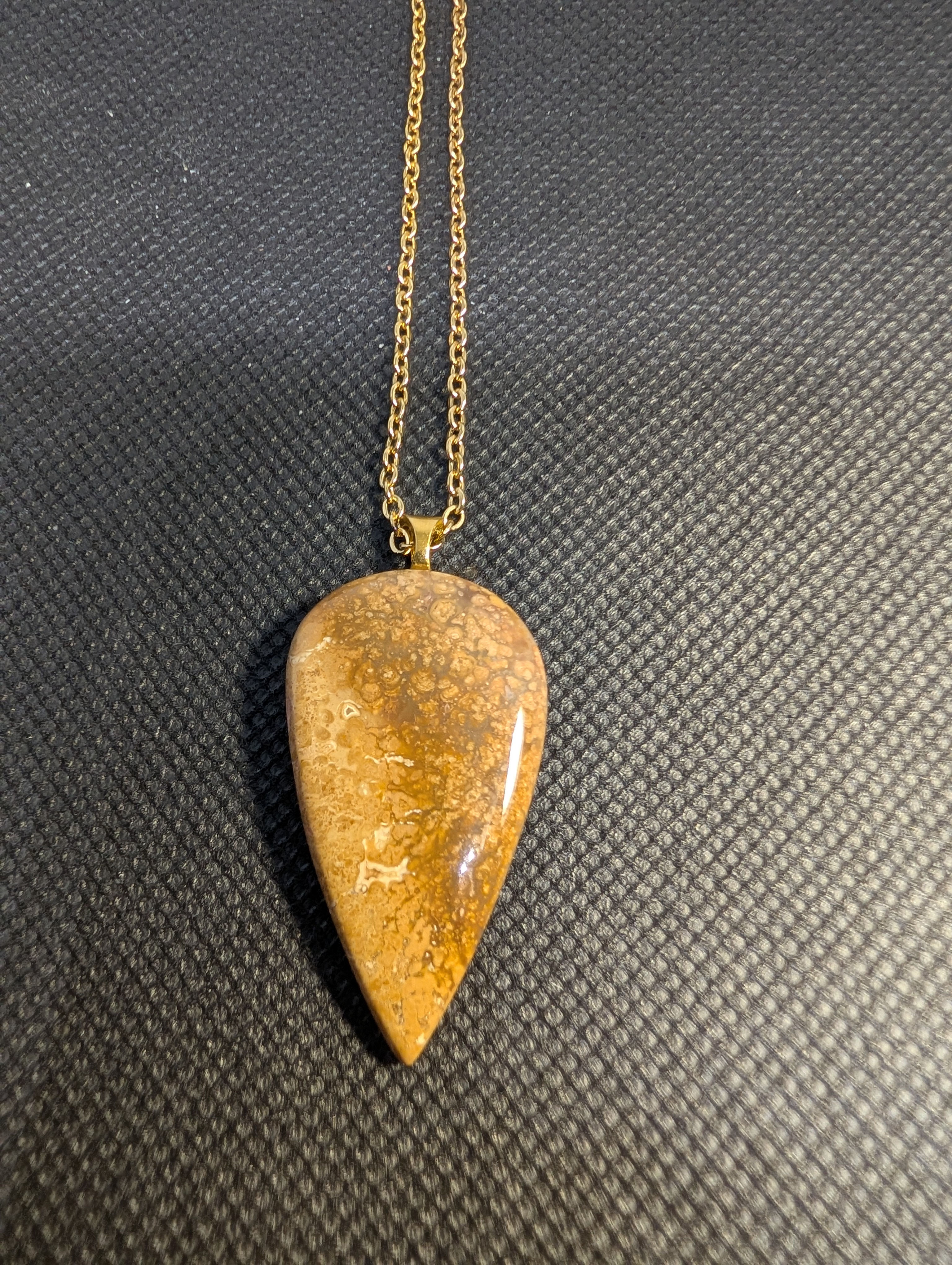 Freeform necklace, Palm Root Agate
