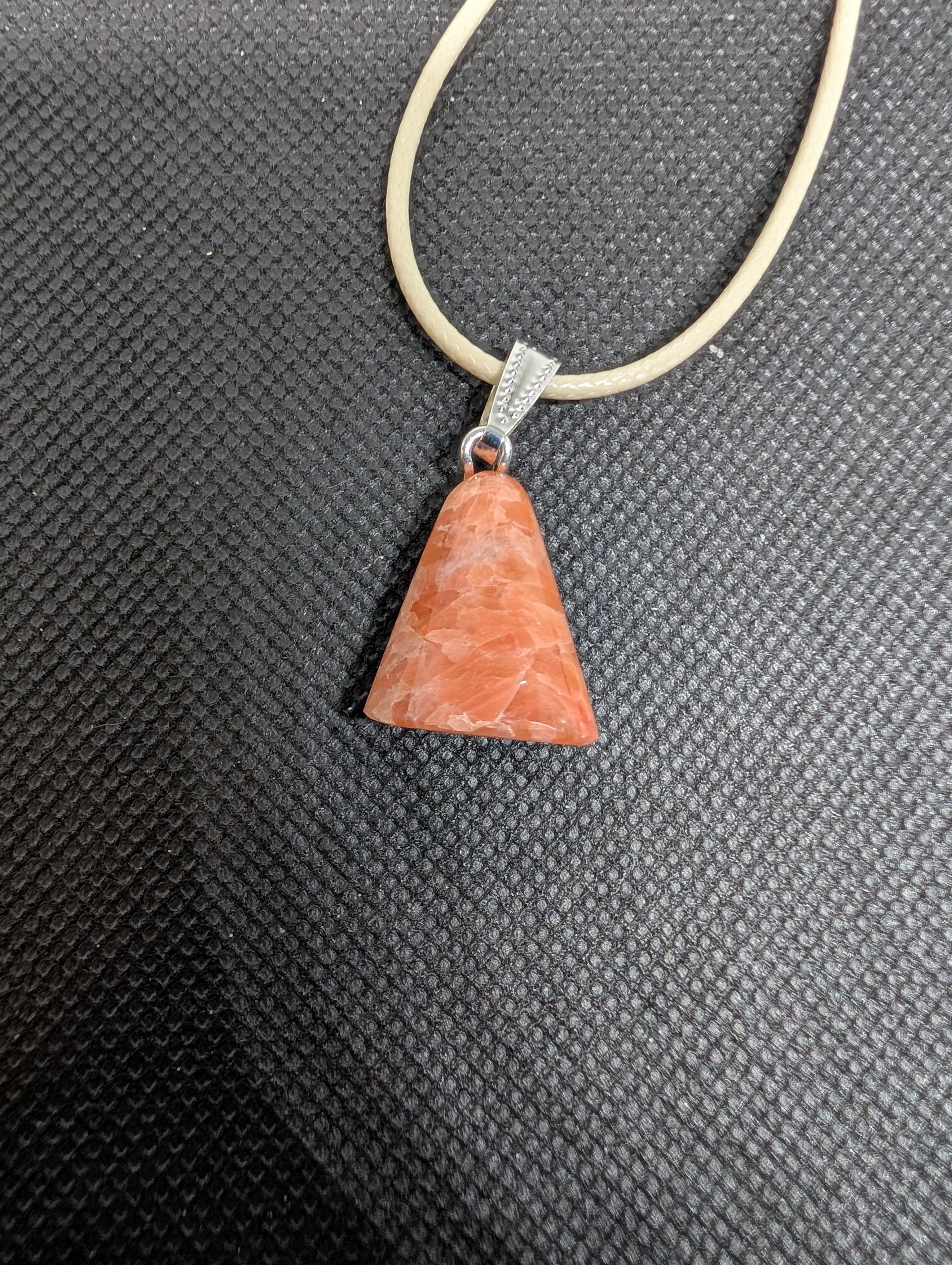 Freeform necklace, Sunstone