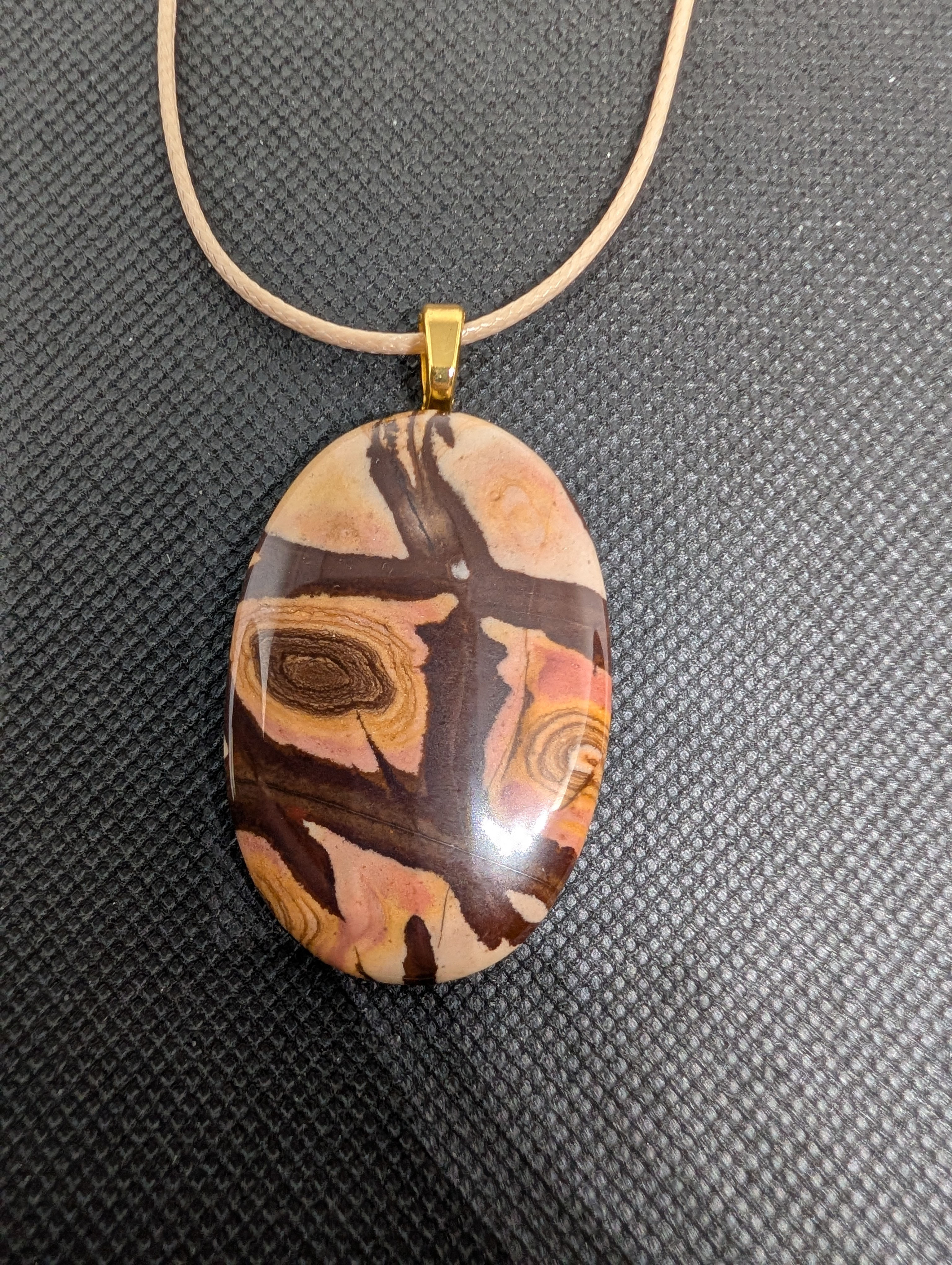 Freeform necklace, Aussie Picture Jasper