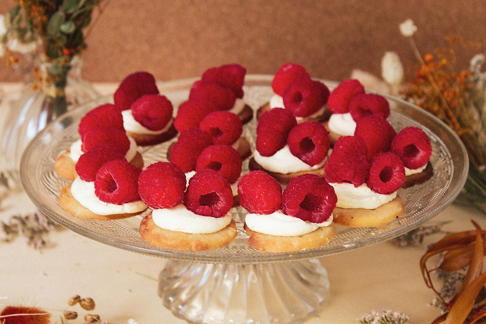 Tartelettes aux framboises