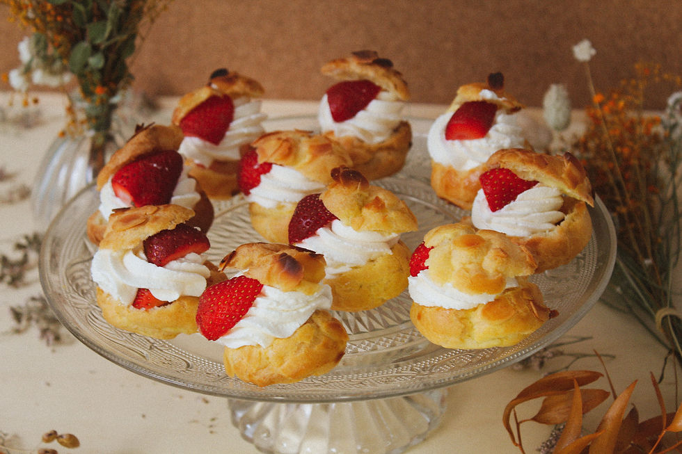 Choux chantilly fraises