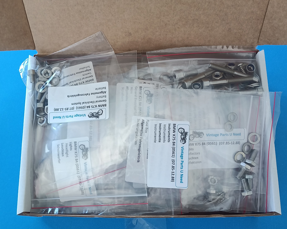 Thumbnail: BMW K75 (0561) Complete Stainless Steel Bolt Set - 618 Pieces