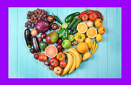 High vibrational live foods containing healing chakra color frequencies 