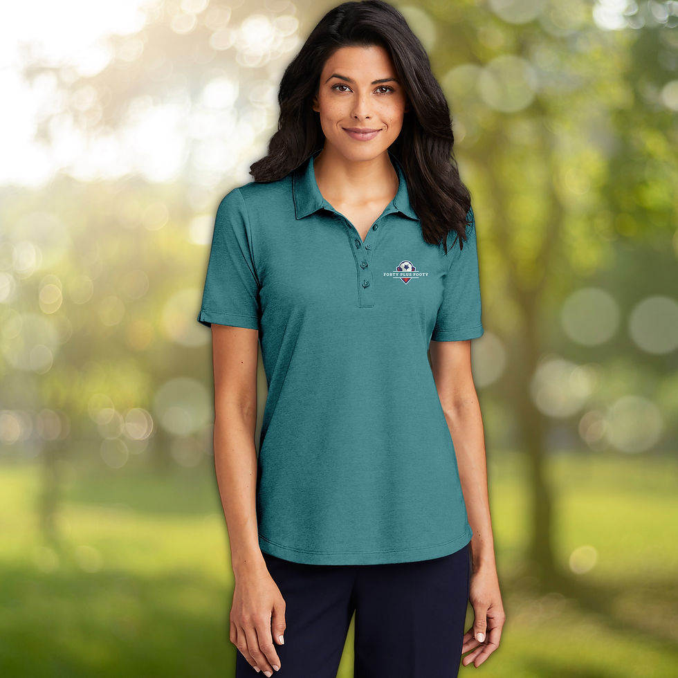 Forty Plus Footy Embroidered Women's Polo