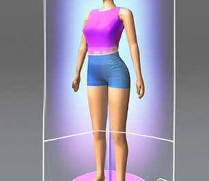 Woman 3D Body Scanning Image