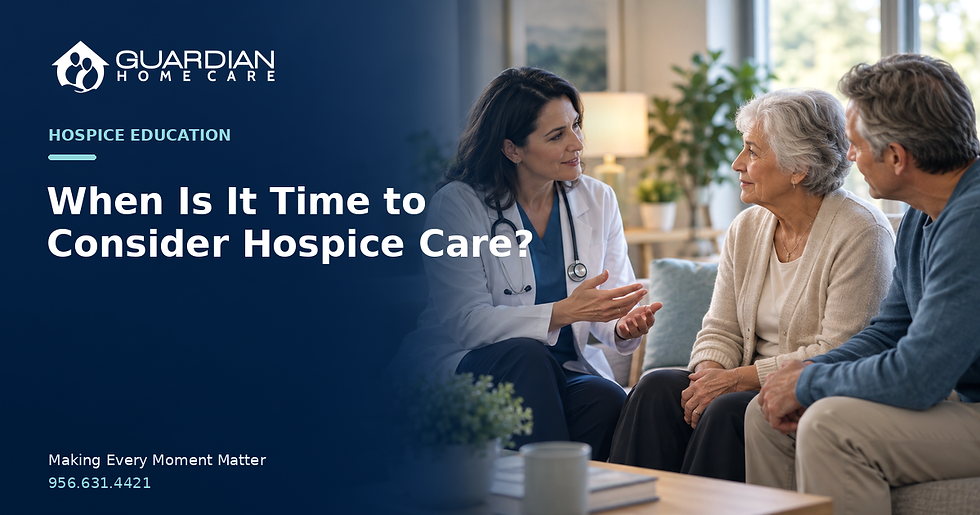 When Is It Time to Consider Hospice Care