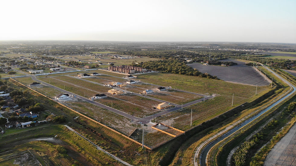 Homesite for building a new home at Monte Cielo II in Weslaco, Texas