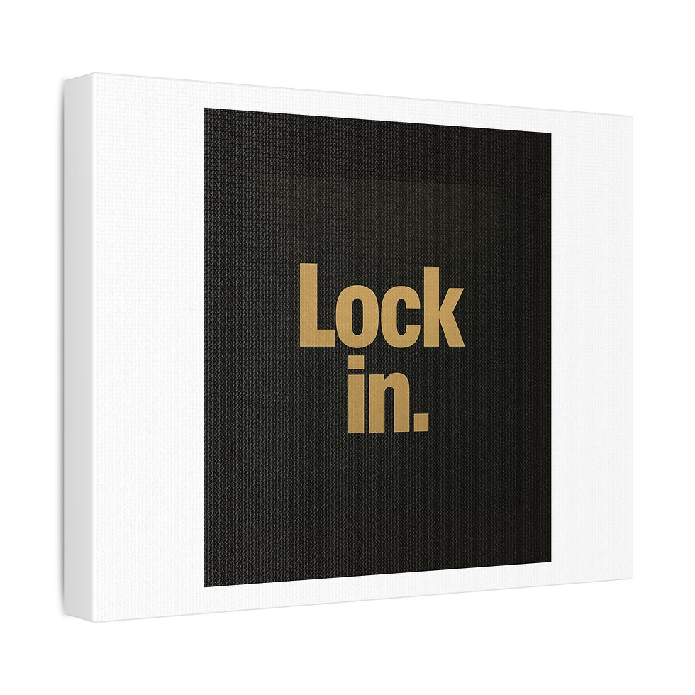 Thumbnail: Lock in. | Stretched Canvas