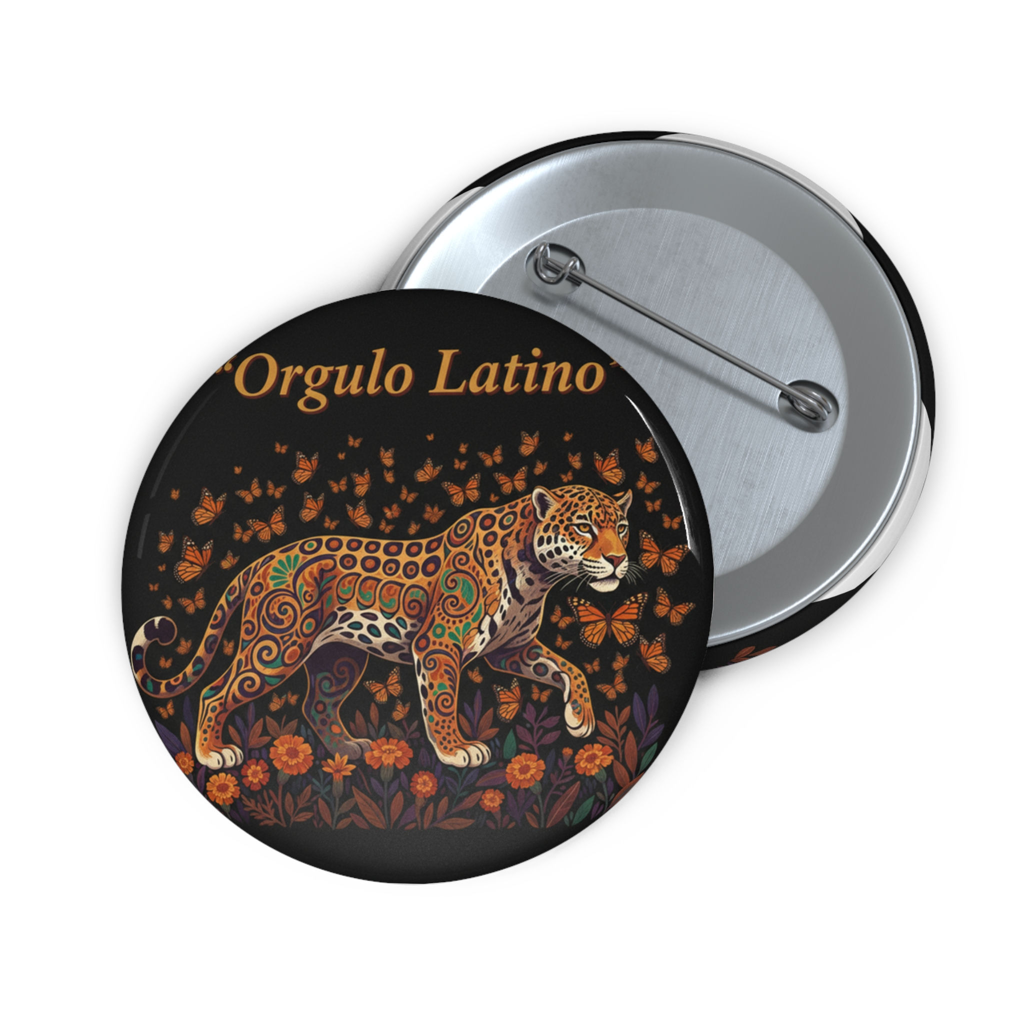 Jaguar Pin Button – Orgullo Latino