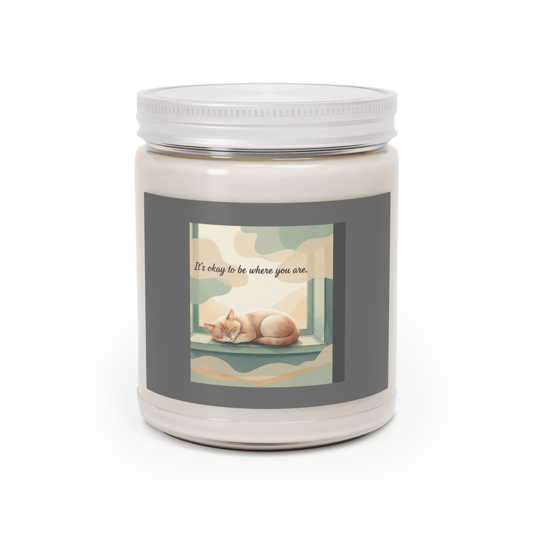 Cat Scented Candle – Its Okay to Be Where You Are