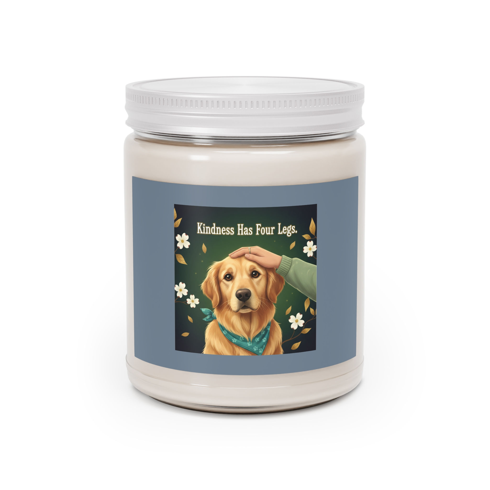 Golden Retriever Scented Candle – Kindness Has Four Legs