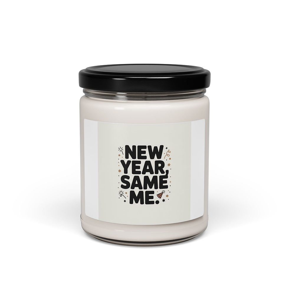 Thumbnail: New Year Same Me Candle | Holiday Party Survival, Festive Humor Soy Candle