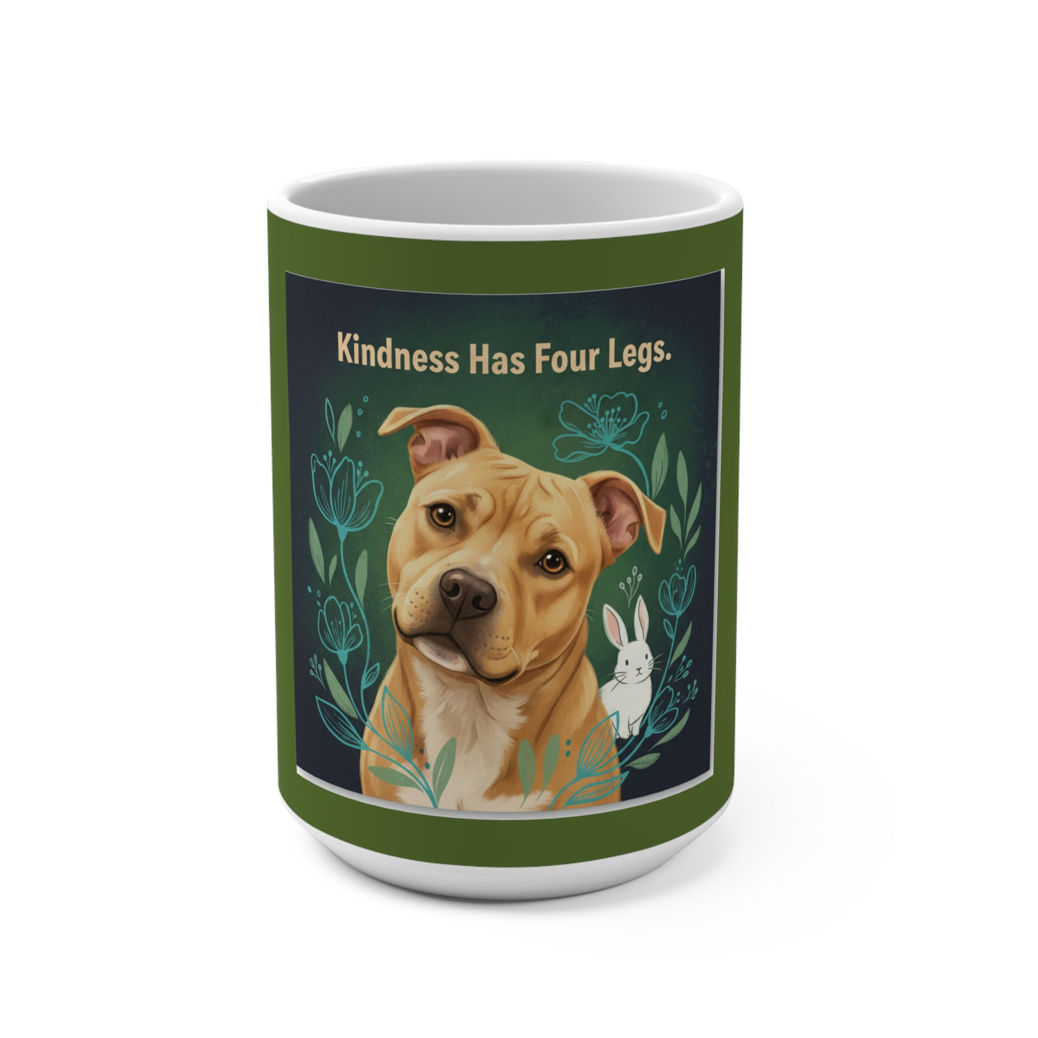 Pitbull Mug 15oz – Kindness Has Four Legs