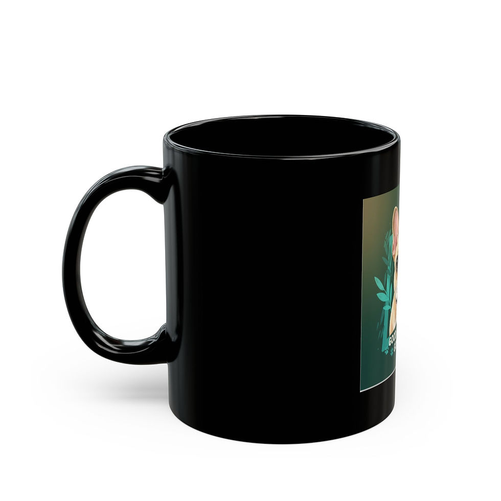 Thumbnail: French Bulldog Black Mug 11oz – Good Dogs Deserve Good Homes