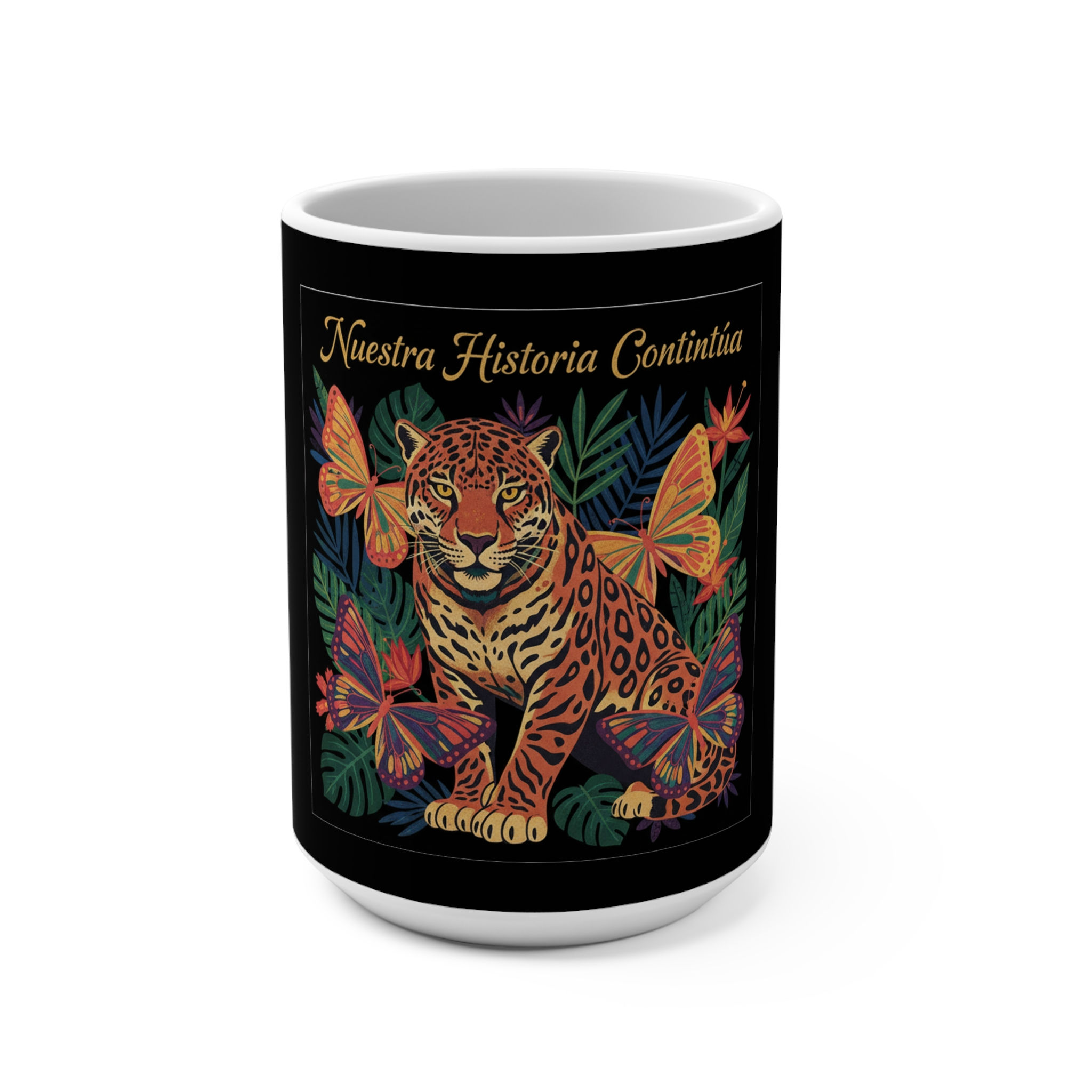 Butterfly Mug 15oz – Nuestra Historia Contina