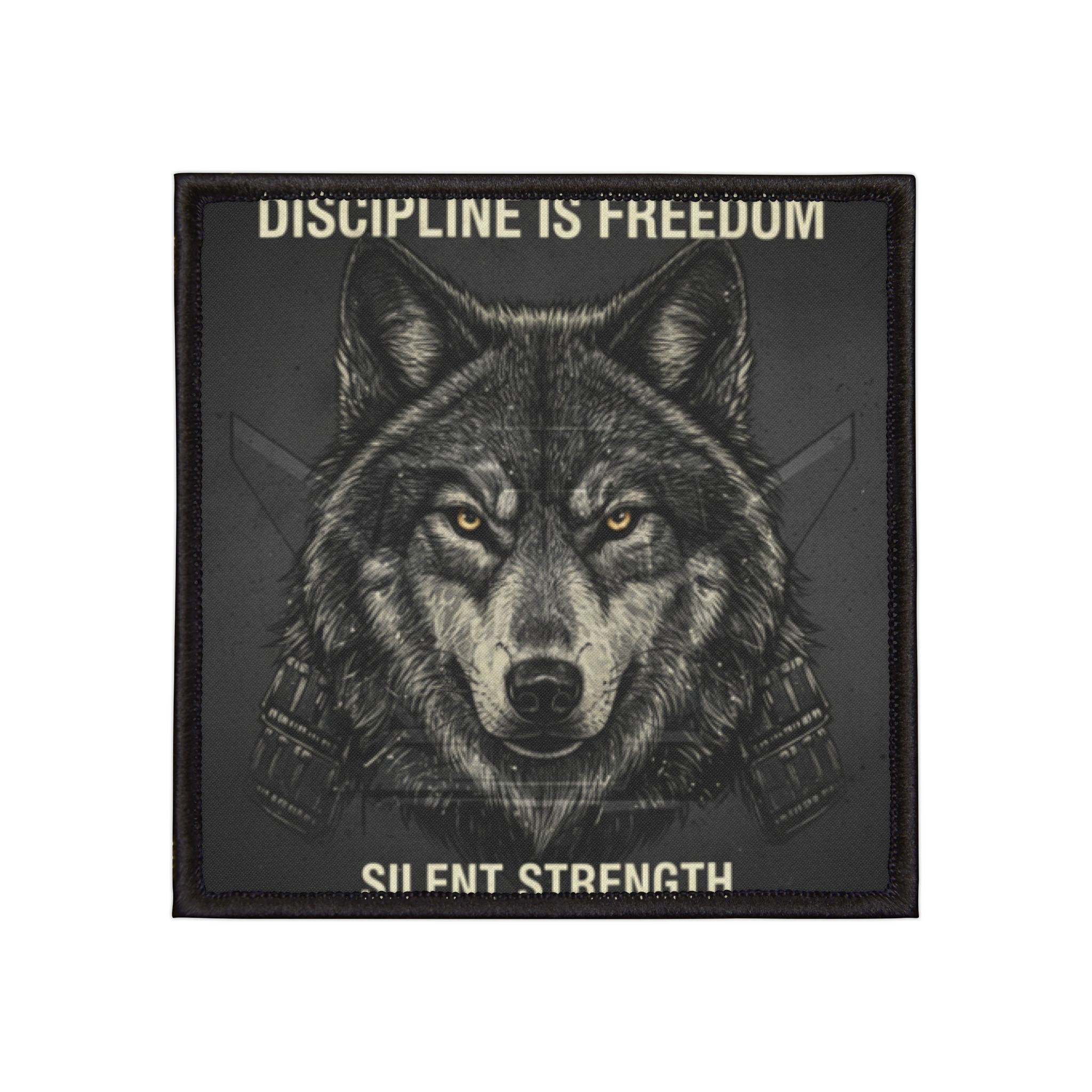 Wolf Iron-On Patch – Discipline is Freedom
