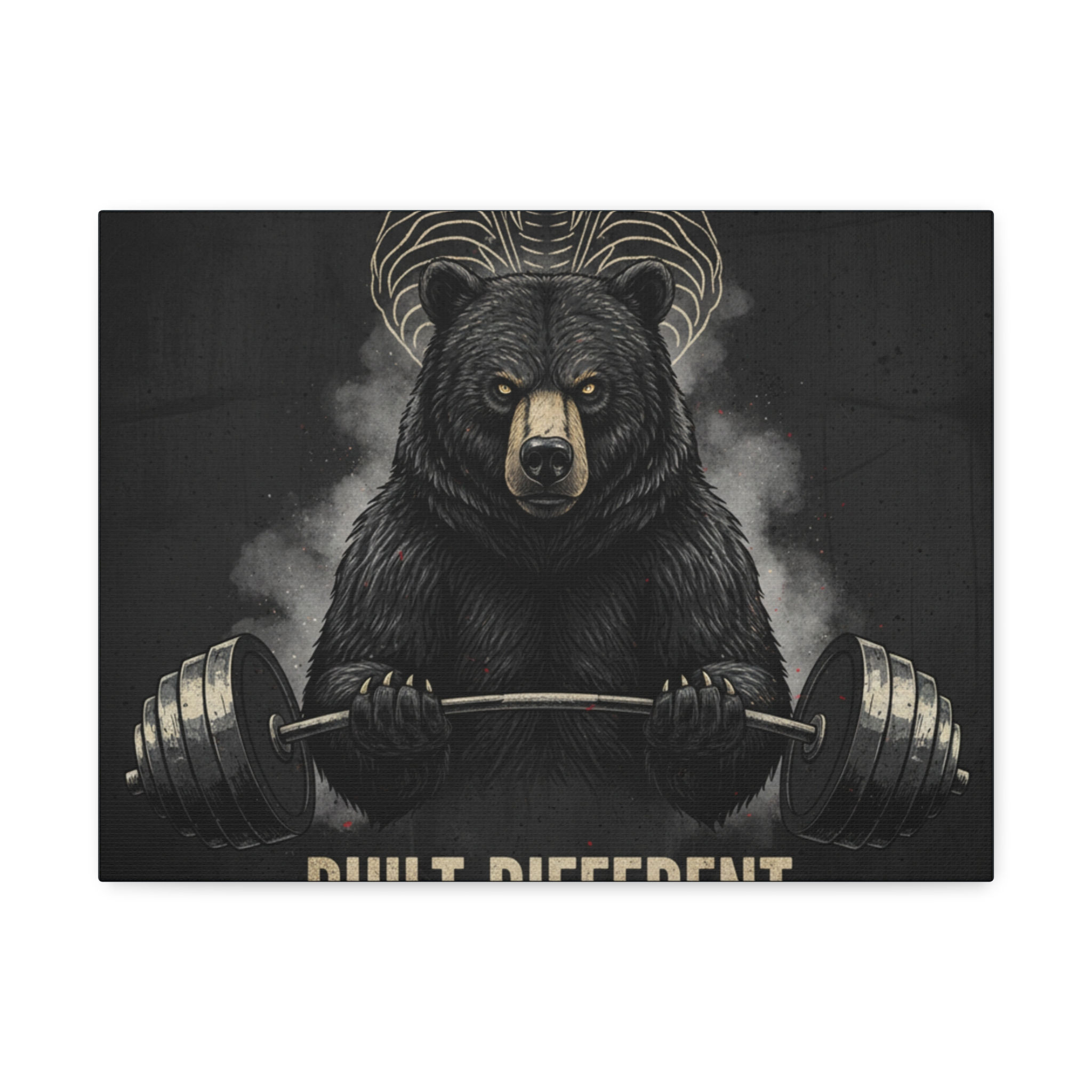 Bear Canvas Print – Built Different
