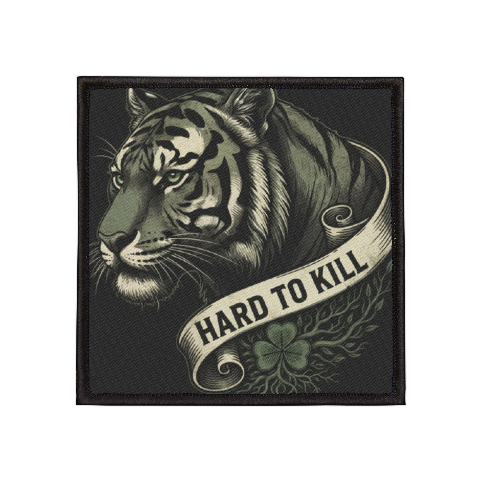 Tiger Iron-On Patch – Hard to Kill