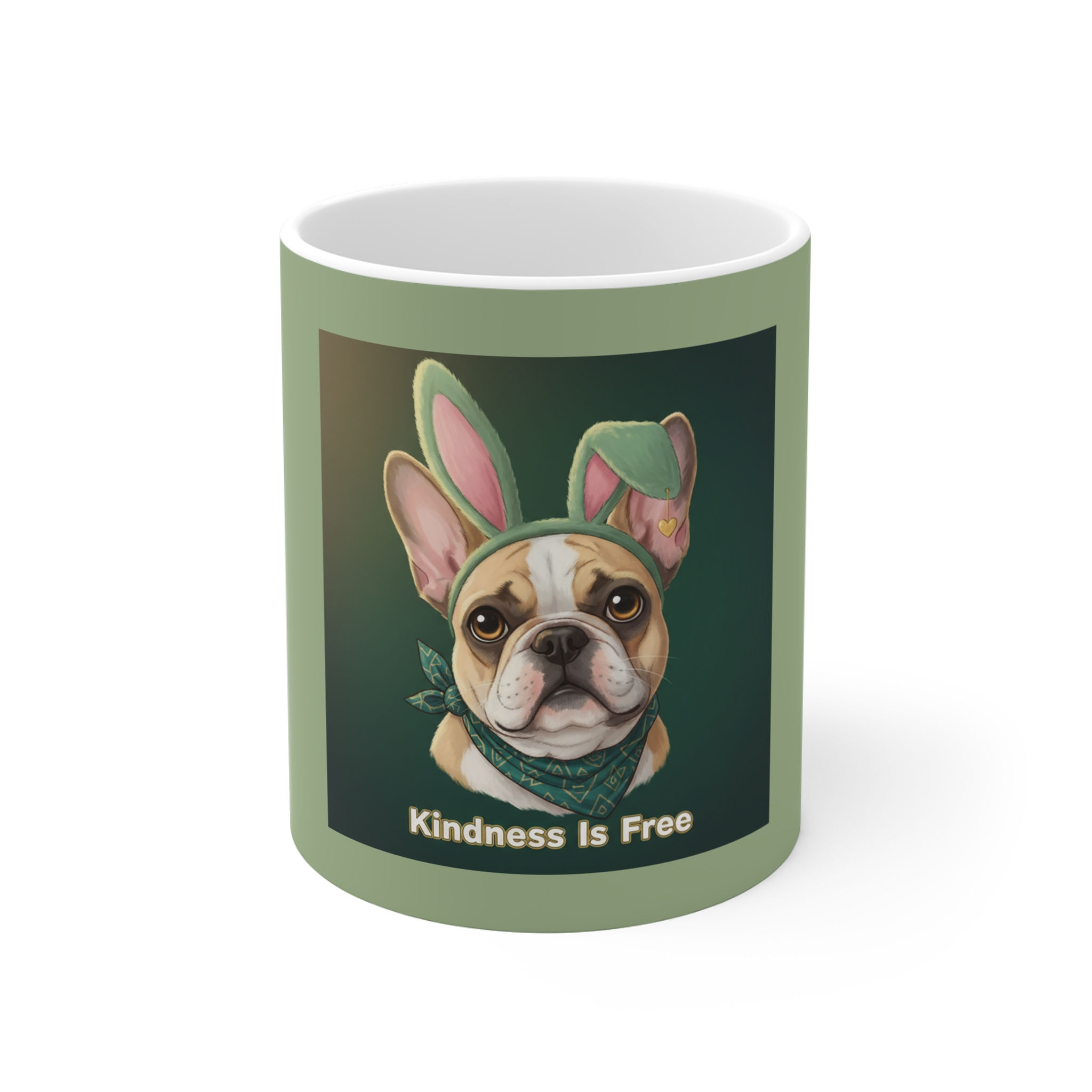 French Bulldog Mug 11oz – Kindness is Free