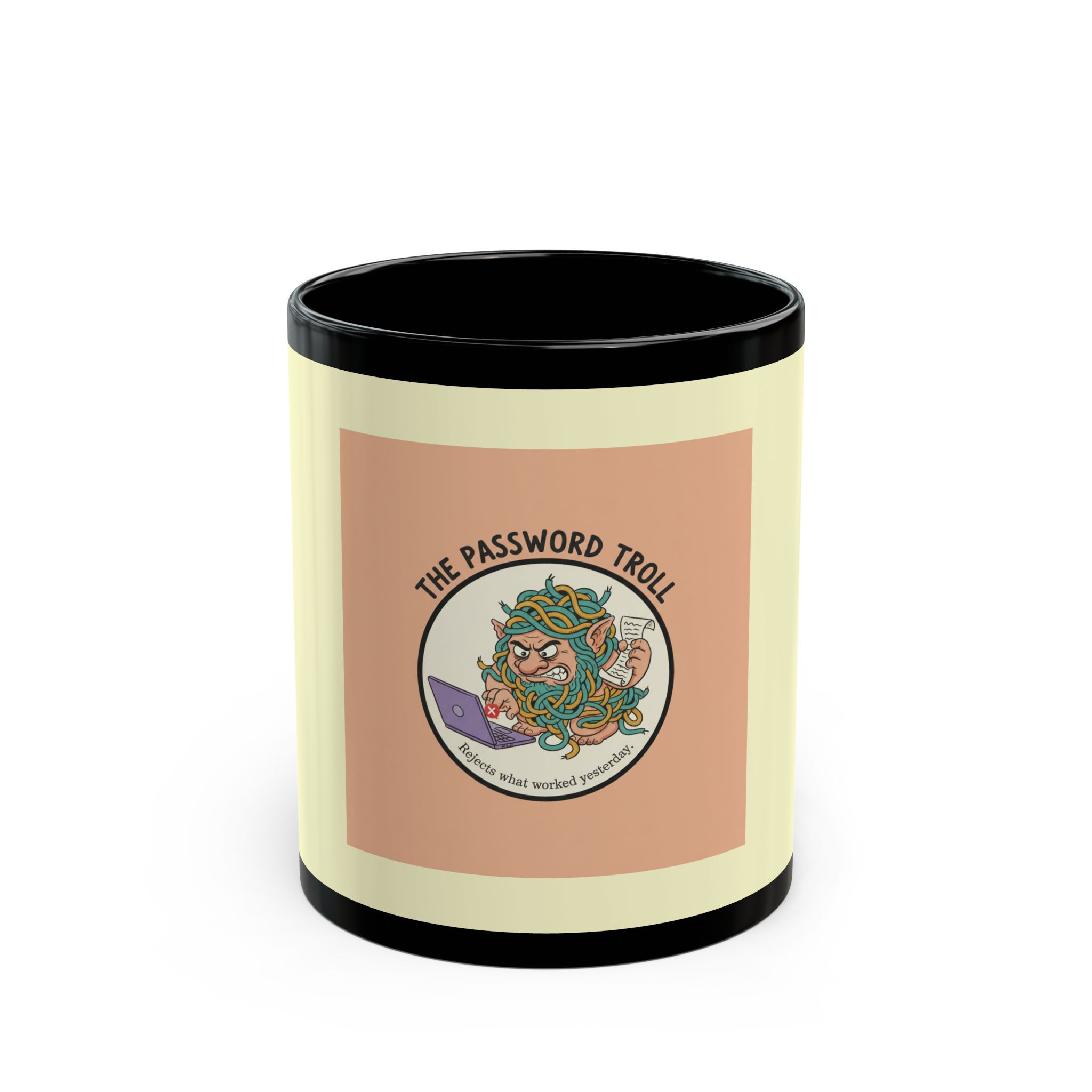 Password Troll Black Mug 11oz – The Password Troll Rejects What Worked y