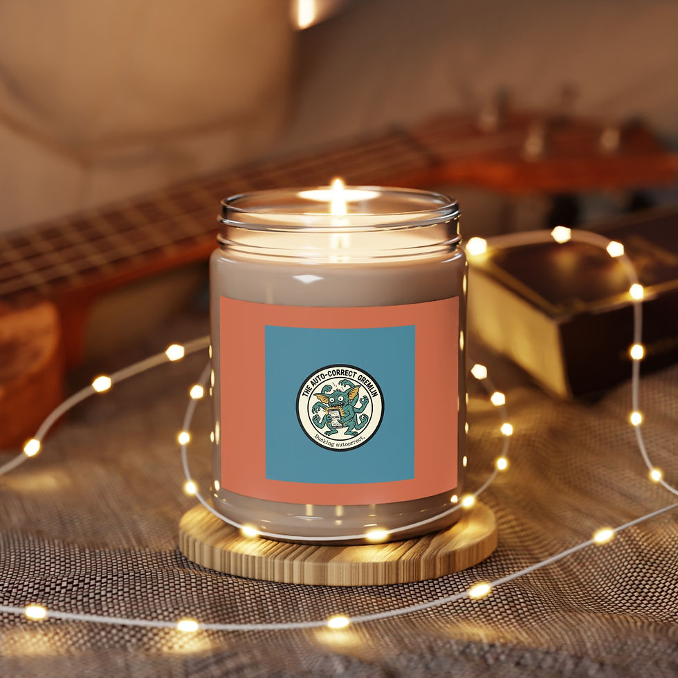 Thumbnail: Autocorrect Gremlin Scented Candle – The Autocorrect Gremlin Ducking Autocorr