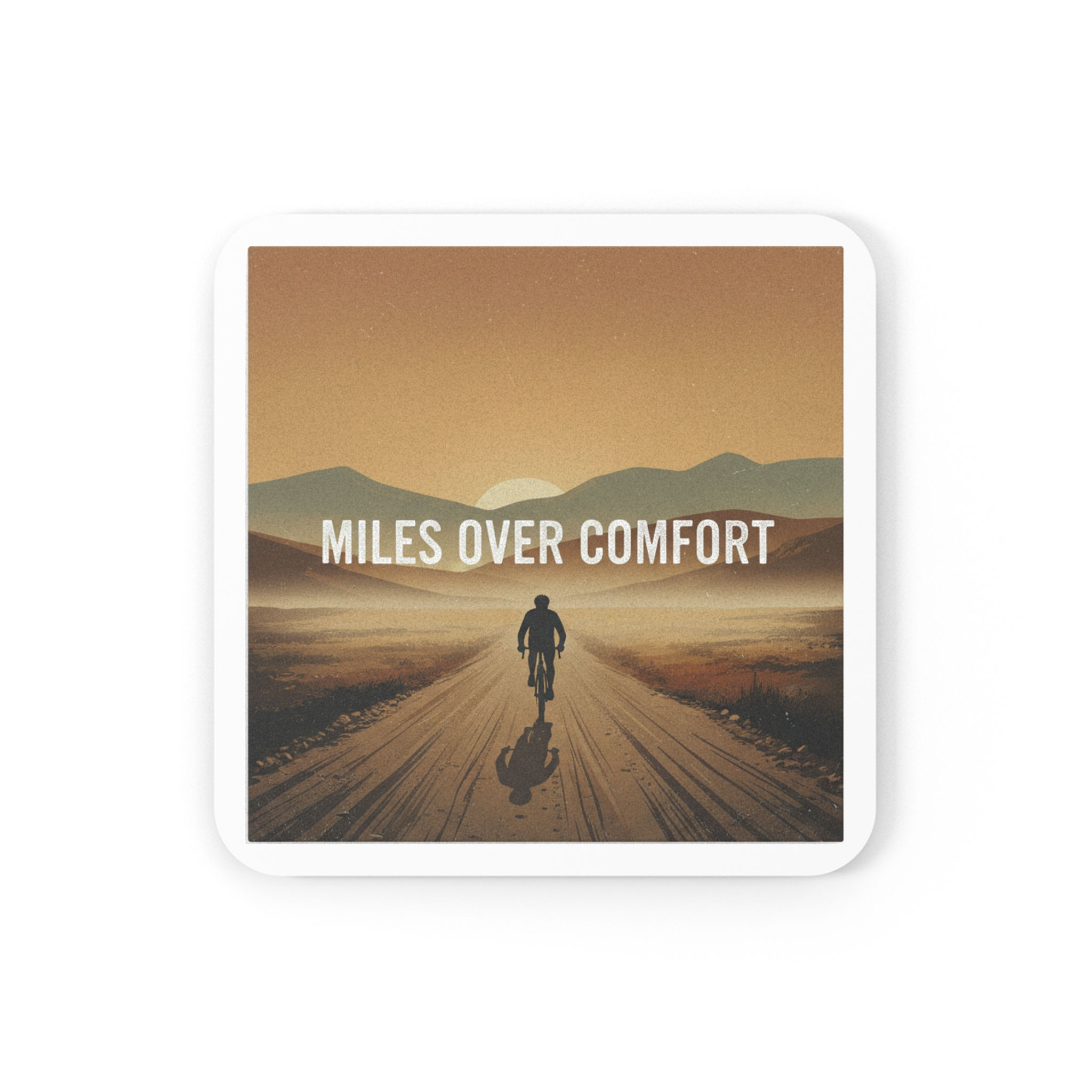 Miles Over Comfort Cork Coaster – Room Decor