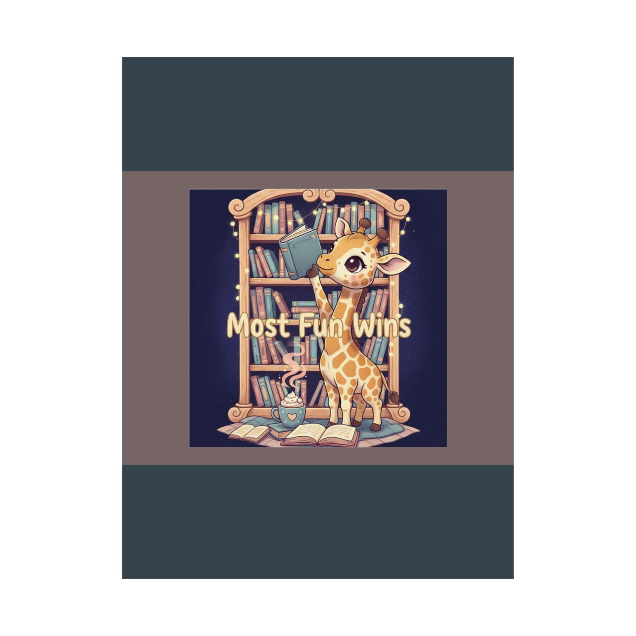 Giraffe Poster 18x24 – Most Fun Wins