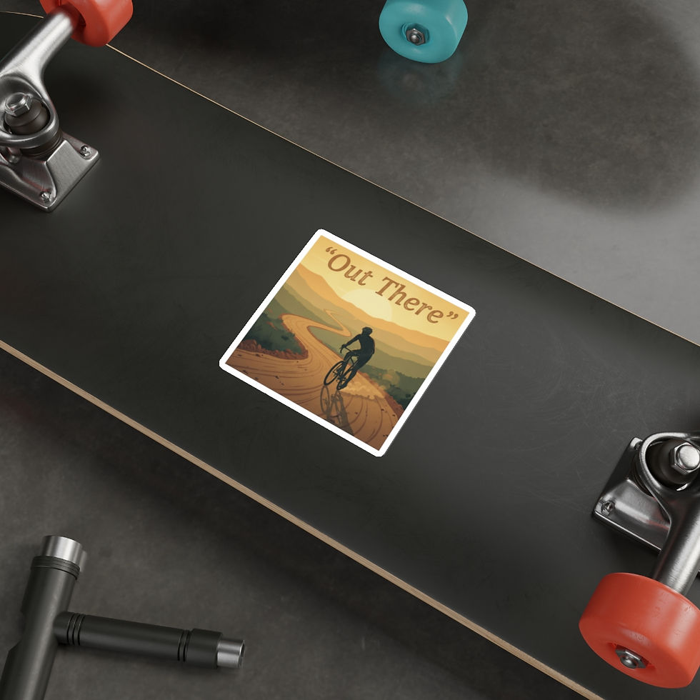 Thumbnail: Bike Rider Die-Cut Sticker – Out There